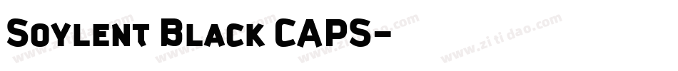 Soylent Black CAPS字体转换